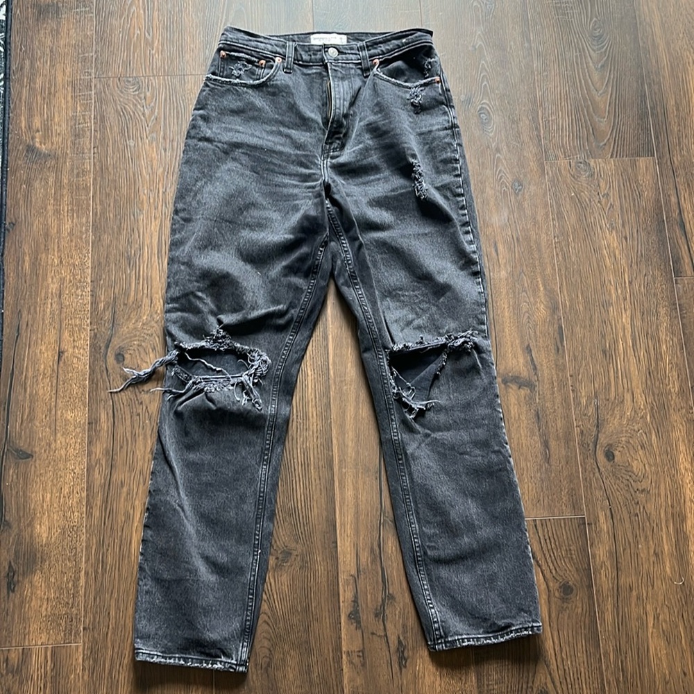 A&F Curve Love the 90s Straight Ultra High Rise Jeans -28/6R